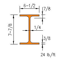 W 8x24