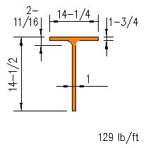 WT 13.5x129